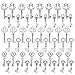 Salome Idea Skeleton Key Charm Set in Antique Silver (48 Charms) 6 Different Styles (Silver Color)