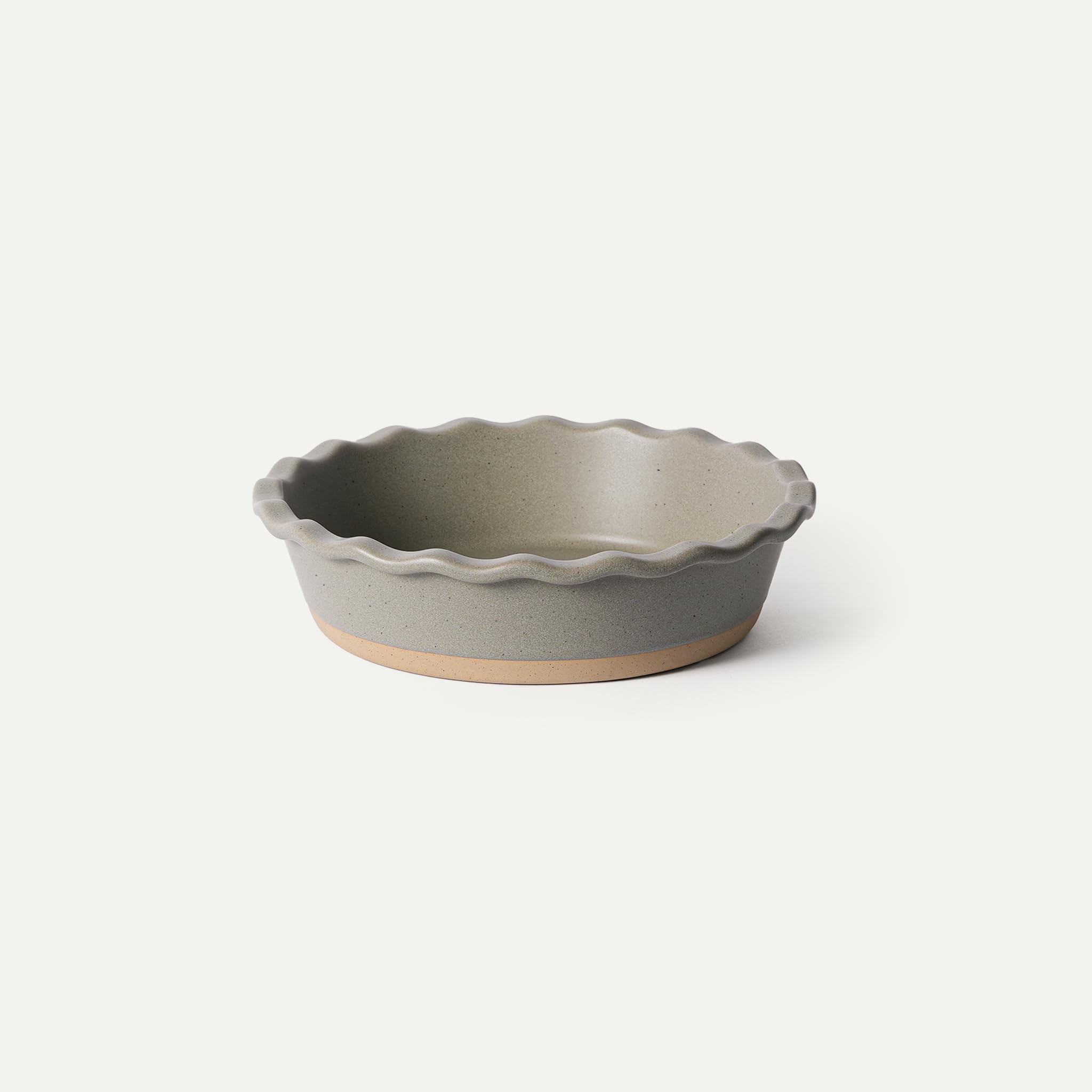 Mora Ceramic Pie Pan - Vanilla White -14