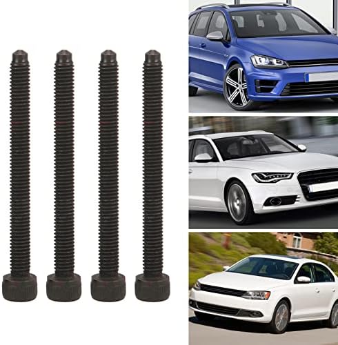 Injector Bolt Set,BOROCO 4pcs Injector Screws Bolts Set 038103385A Iron Black Replacement for A3 Cabriolet 20082009
