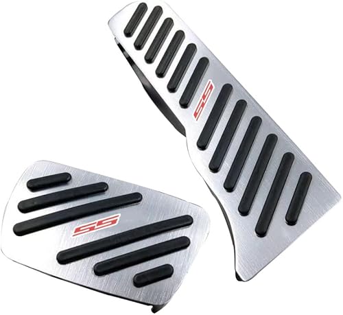 Miniatura 1 de BOYOUS Juego de 2 almohadillas antideslizantes de aleación de aluminio para pedal de freno y acelerador, accesorios de decoración interior para