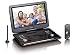 Produktbild Lenco Tragbarer DVD-Player DVP - DVB-T2 Empfänger - 12 Zoll DVD-Player mit Fernseher - DVB-T2 Tuner - integrierter Li-Ionen Akku - 12 Volt KfZ Adapter - Antenne - Fernbedienung - Schwarz, DVP-1273