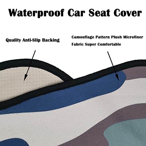 Image of Car Seat Cover Protector Front Seats,for Gym Workout,Running,Swimming,Beach and Hiking,Waterproof Sweat Towel Bucket Seat Covers for Cars SUV Trucks (Camouflage, 2Pcs)