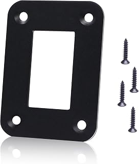 mankk Rocker Switch Panel Housing 1 Way Aluminum Black Panel Housing Holder For Car Boat Motorcycle Etc M-075-1K