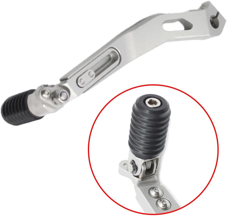 Silver Gear Shift Lever Shifter Pedal, 1 PC Aluminium Alloy Shifter Lever Support Replacement Compatible with BMW F800GS 2004–2017