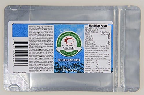 Fresh Double-Iodized Sea Salt - for Low Salt Diets & Pregnancy