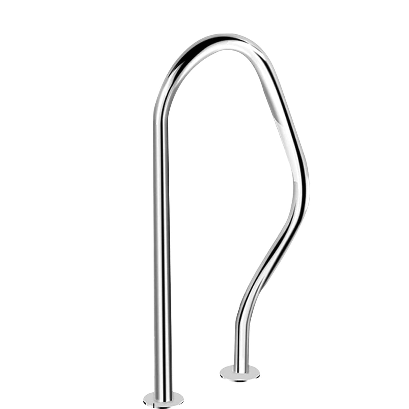 Rampe d'escalier de piscine extérieure inox barre d'appui de sécurité 80x22cm