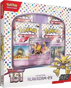 Produit Pokémon Pokémon - Ecarlate et Violet 151 - Coffret Alakazam-ex4 boosters Ecarlate et Violet 151 - Jeux de société - Jeux de Cartes à Jouer et à Collectionner - A partir de 6 Ans - Version FR