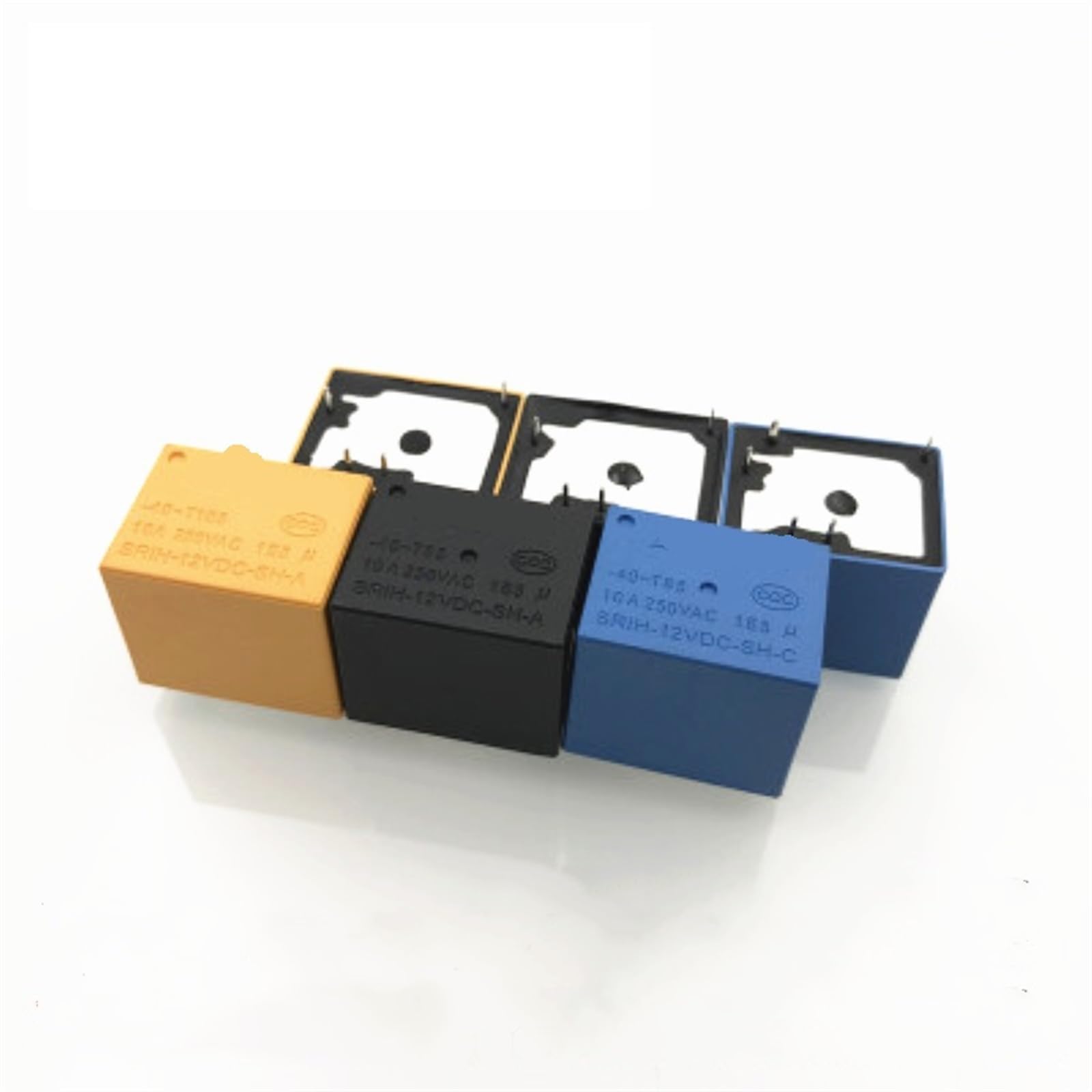 Relé 4 pies SRIH-12VDC-SH-A de 12V 10A interruptor electromagnético 2