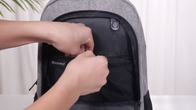 Spiderbracket Women’s Black & Gray Flap Closure Pocket Laptop Backpack Size M Wenger Synergy Laptop Backpack BlackGray - Office Depot main image 3