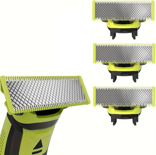 Genérico Oneblade, Auténticas Cuchillas De Repuesto Phi-lips Originales Para Recortador De Barba y Maquina De Afeitar Hombre Compatible Con Todos Oneblade Qp250/50 - Pack 1-4 unidades (3)