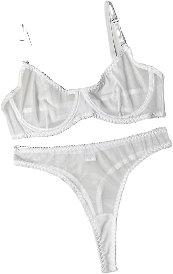 GRAYDREAM Sexy Lingerie, Sexy Hollow See-through Underwear, 2-piece Set of T-pants