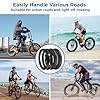2 Pack 20 x 3.0 in Fat Bike Tires & Tubes, 20 Inch Fat Tire Folding Tires, 76-406 20x3.0 Ebike Tires with Levers, 20x3.0 Electric Bike Tire for Mountain Bikes & Ebikes #5