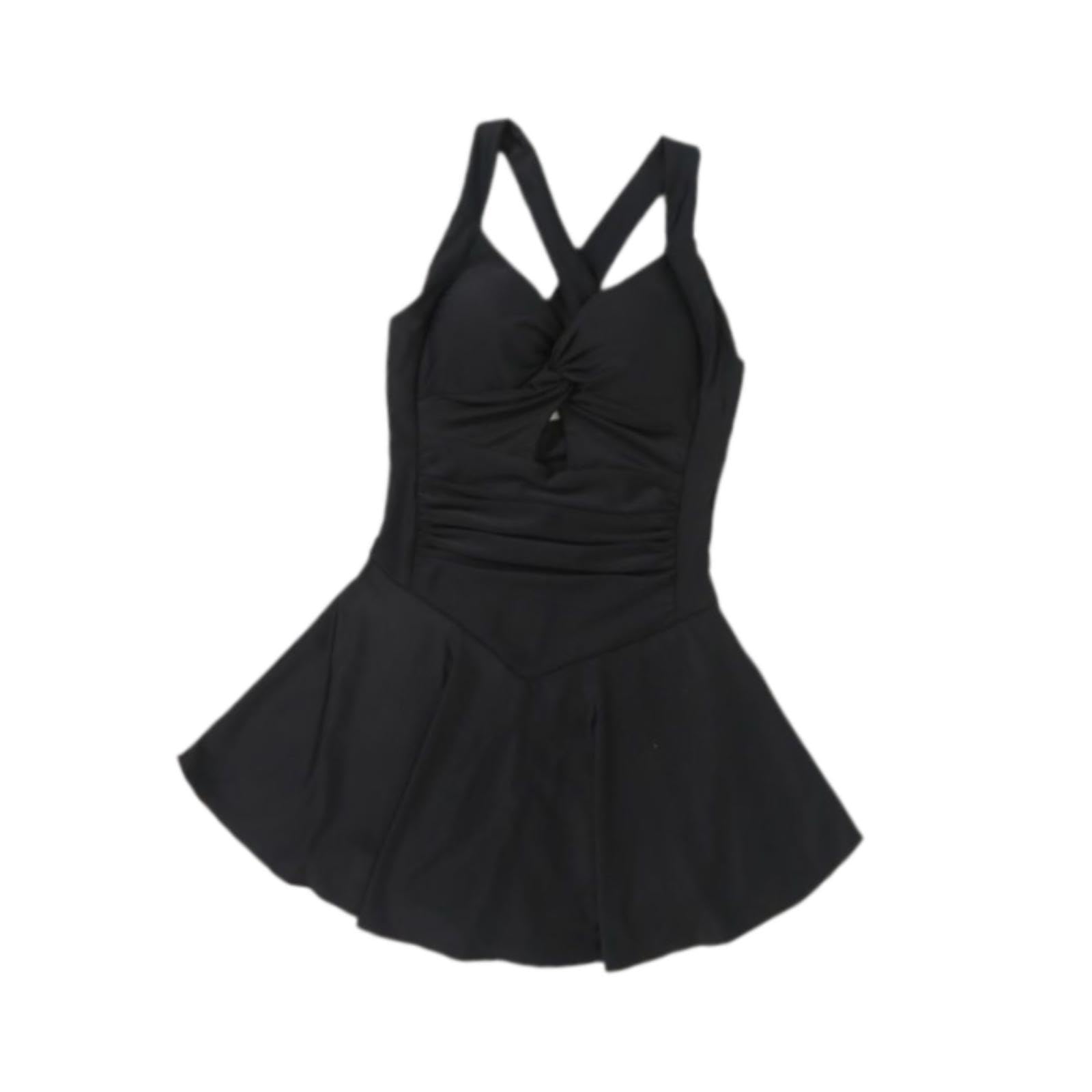 Women Swimsuit Trendy Comfortable Beachwear High Waist Criss Swim Dress XL | Clothing, Shoes & Accessories | Womens Clothing | Swimwear Black-image-49