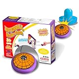 Tabletop Hoverball Strike Game – Original Net Pattern Design, Air-Powered Soccer Toy with Orange & Purple Style, Family Interactive Sports Game for Kids Ages 4–8, Indoor Multiplayer Play