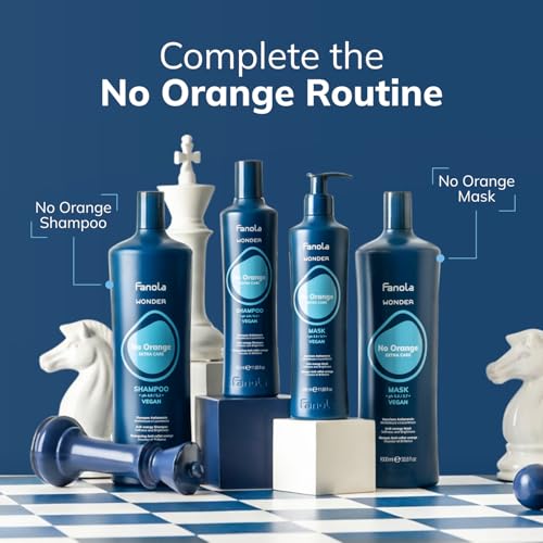 Fanola Wonder NoOrange Shampoo, Champú Anti-Anaranjado, 1000 ml