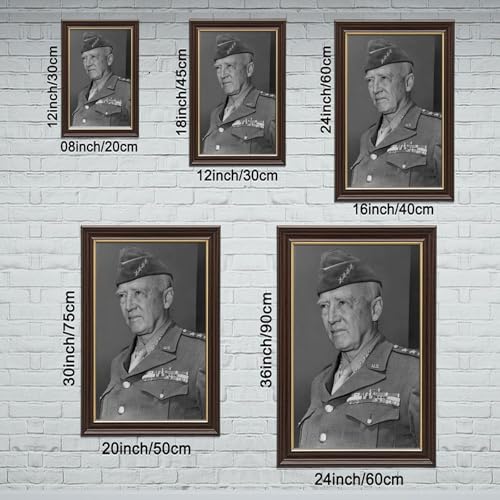 Impression sur toile George S Patton cadre à suspendre pour bureau - 2