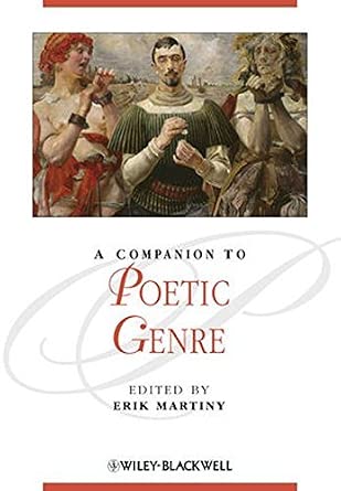A Companion to Poetic Genre book cover