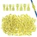 Glarks 100pcs 12-10 Gauge Fully Insulated Female Male Spade Nylon Quick Disconnect Electrical Insulated Crimp Terminals Connectors Assortment Kit