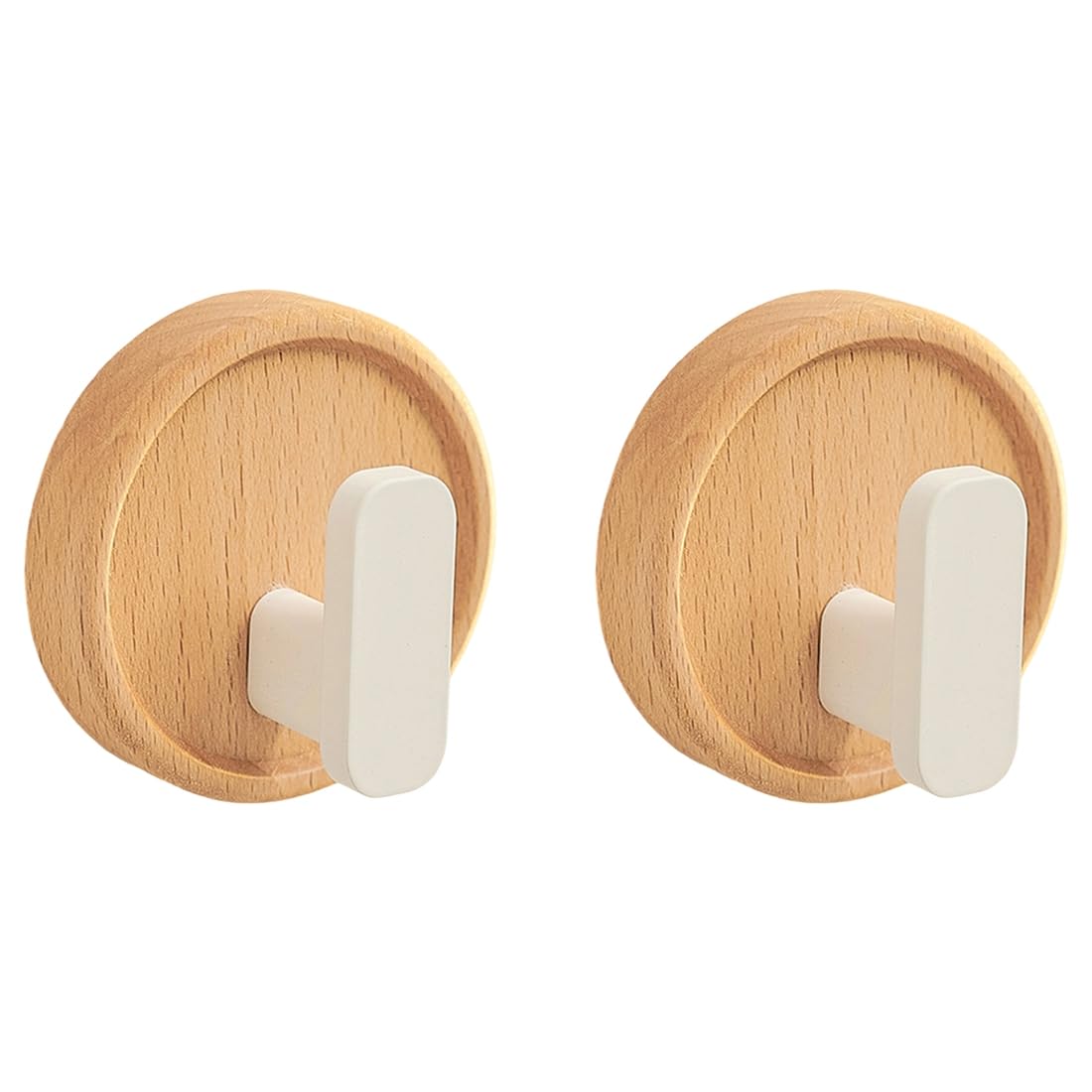 IJSDNVJNDX New Wood Decorative Hooks Hooks for Bathroom Kitchen Clothes Keys Towels Storage