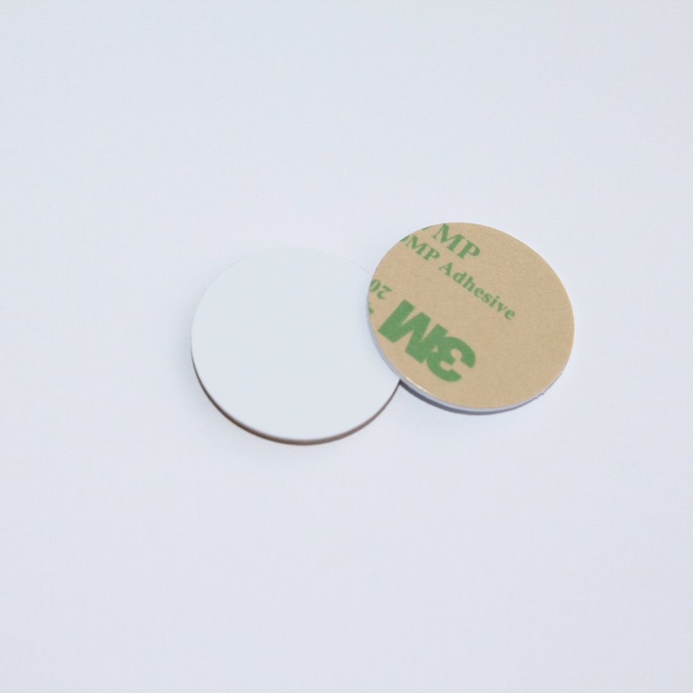10 X ZipNFC 28mm HARD PVC NFC Tag Coin Sticker rigid works with IOS and Android NXP NTAG215 TagMo