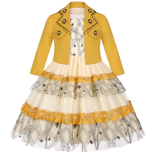 Robe de demoiselle d'honneur pour fille style princesse de mariage et bal