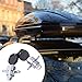 FJMQHU 2 Pieces Car Roof Box Locks DIY Upgrade Compact, Metal Rustproof Sturdy, Easy Installation Replace Parts, Universal Accs