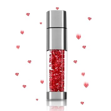 Tobo- Crystal USB Flash Drive for High Speed USB 2.0 Drive Storage Thumb Stick (8GB, Red)