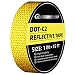 Qomovo 1in x 15ft High-Intensity Yellow Reflective Tape for Vehicles Bikes Clothes Helmets Mailboxes ...