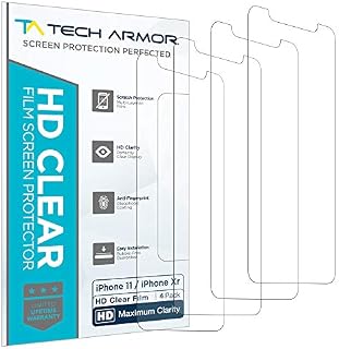 Tech Armor HD Clear Plastic Film Screen Protector (NOT Glass) for New 2019