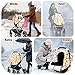 Winter Car Seat Cover Baby, GFU Warm Carseat Cover for Babies, Universal Infant Car Seat Canopy Waterproof, Cold Weather Shield Coats Brown