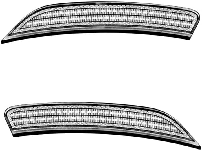 Red Front Wheel Arch LED Side Marker Light Smoke Lens, Compatible with Chrysler 200 2015-2017, Replace OEM Rear Sidemarker Lamps