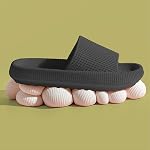House Slipper Pour l'homme et les femmes Oreiller Diapositives Non-dérapant léger Chaussures de douche à bout ouvert Séchage rapide Sandales extra épaisses