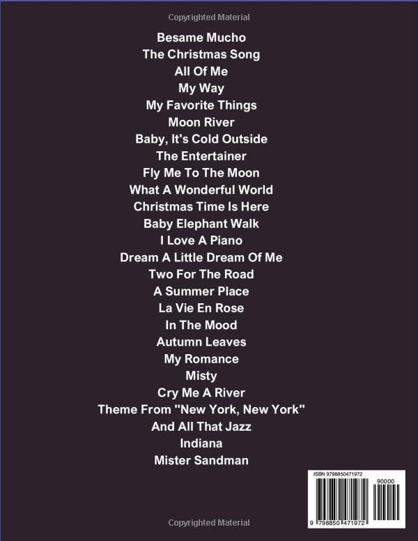 Jazz Standards For Easy Piano Book: Collection Of 26 Songs - Image 2