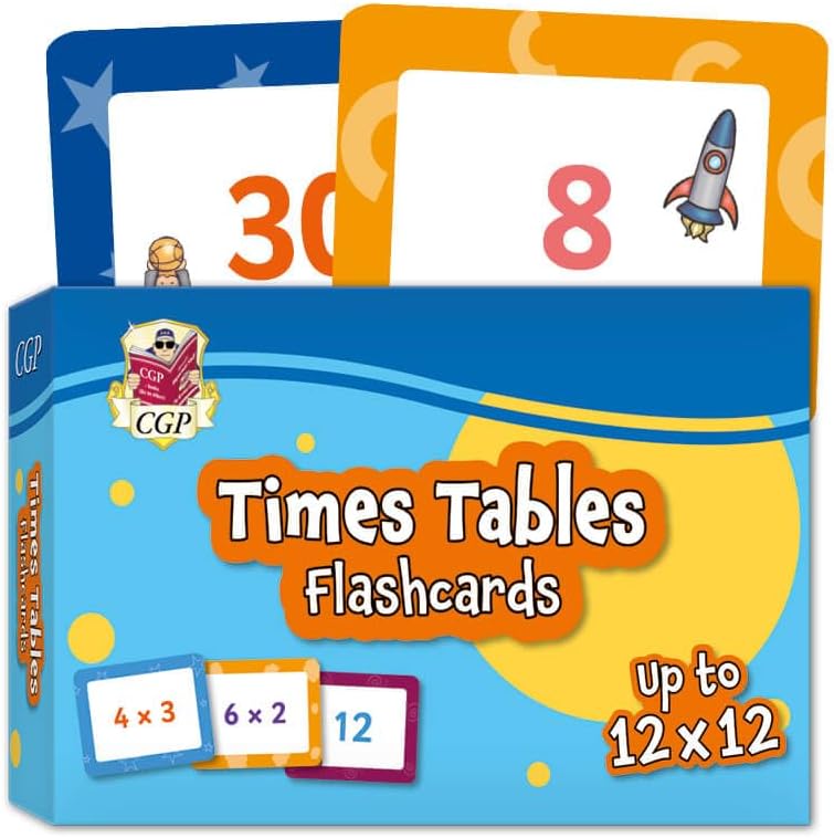 Times Tables Flashcards: perfect for learning the 1 to 12 times tables (CGP KS1 Activity Books and Cards)
