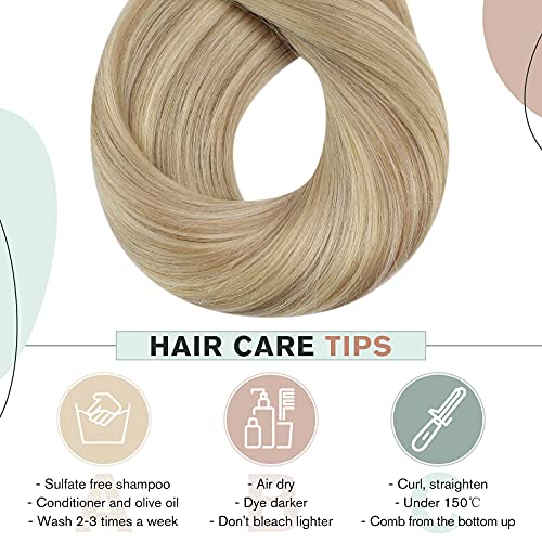 Image of Ugeat 24 Inch Clip in Hair Extensions for Women Highlights 7pcs 120g