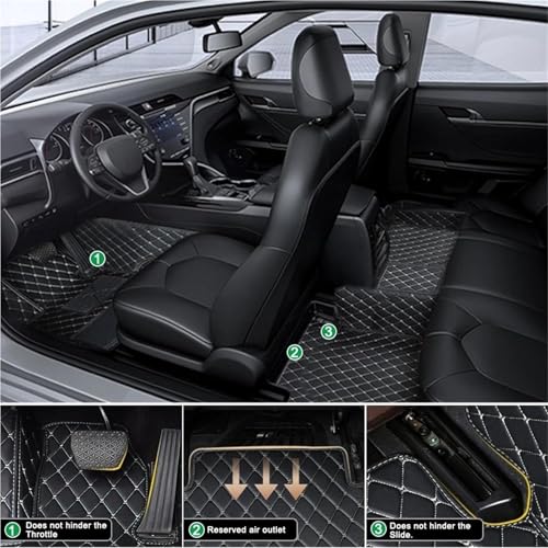 Tapis de sol auto anti-saleté lavable pour Mazda MX-5 café - 3