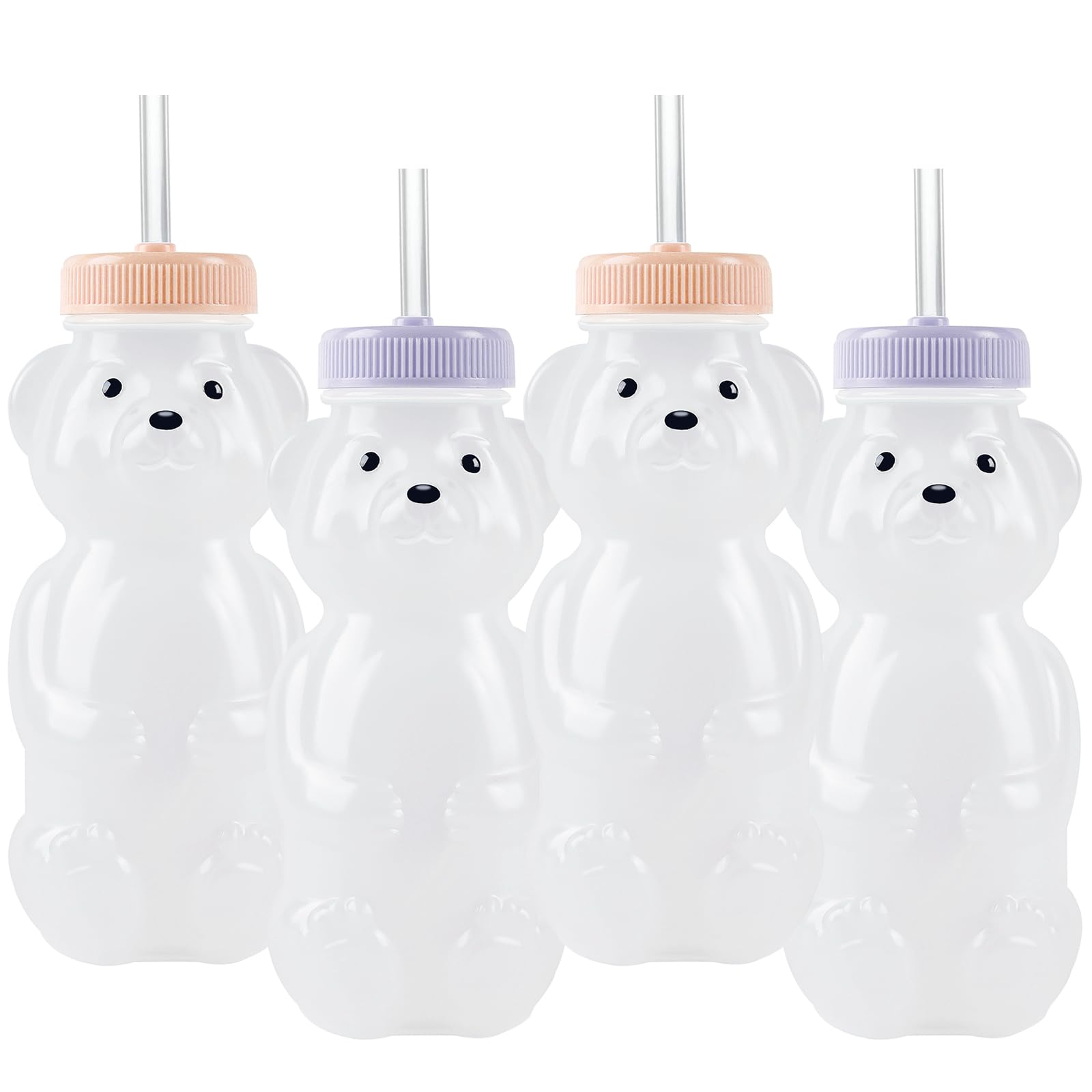 Mootikar Honey Bear Straw Cups 4-Pack