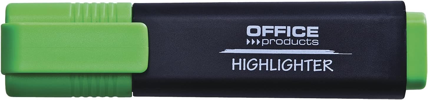 OFFICER PRODUCTS PRODUCTS Highlighters Bright Pack of 10 Colour: Green/Highlighter Textliner The Non-Toxic Ink, Chisel Tip Fluorescent Colours, High Quality/Line Width 1-5 mm, 17055211-02 image 2