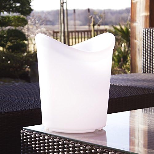 Luminatos 16 LED Ice Cooler with Colour Changing Remote Control Battery Operation Ice Bucket