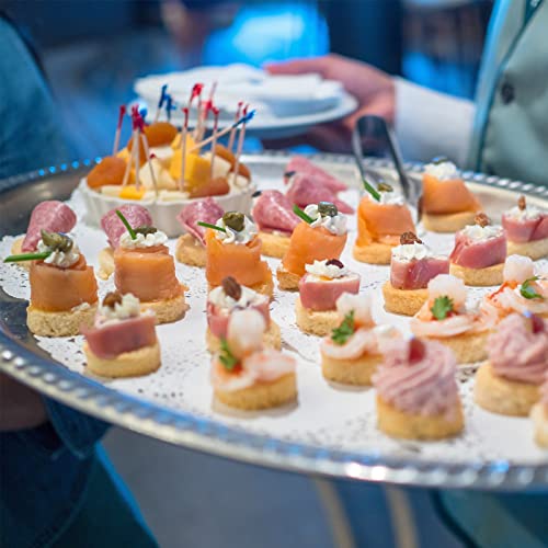 [2000 Pcs] Cocktail Picks Appetizers Food Toothpicks - 4 Inch Wooden Colorful Frill Picks Toothpicks For Appetizers Fruit Drinks Sandwiches Party Supplies #TOP4