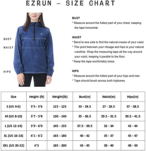 Ezrun Women's Waterproof Hooded Rain Jacket Windbreaker Lightweight Packable Rain Coats(Grey,Xl) #TOP4