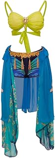 Slave for You Costume Sexy Bra Blue Shorts Skirt Suit Stage Performance Dance Dress Halloween Outift