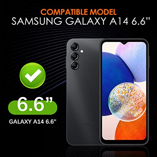 Image of YWXTW for Samsung Galaxy A14 5G Privacy Screen Protector, Upgraded Anti-Spy 9H Tempered Glass Screen Protector Compatible with Galaxy A14, 2-Pack