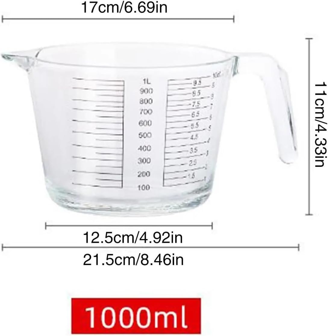 Cooking Measuring Cups Glass Egg Measuring Cups With Scale Microwave Safe Kitchen Tools With Lid For Liquid Egg Food Cooking