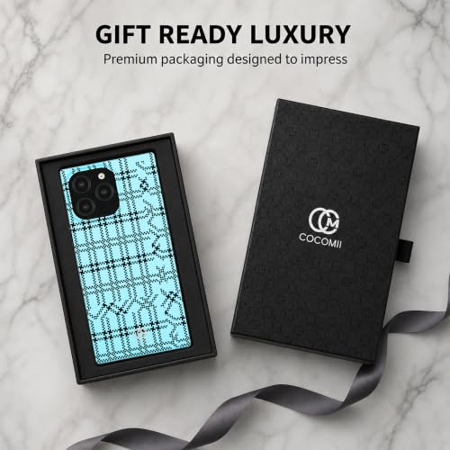 Image of COCOMII Rectangle for iPhone 16 Pro Max Case, Sky Plaid