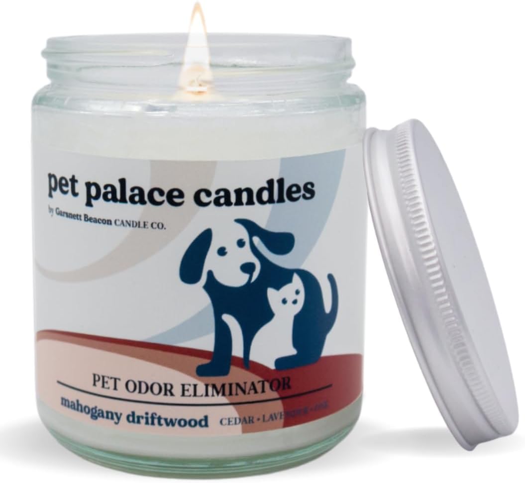 ペットパレスキャンドル 消臭キャンドル 100%大豆 中性分解剤 ペット、煙、カビ、尿などの臭いを除去 環境に優しく無毒 (マホガニ