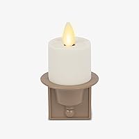 Vista 14 de Luminara Luz nocturna sin llama con sensor automático oscuro de luz del atardecer al amanecer, enchufe de pared blanco luz LED nocturna