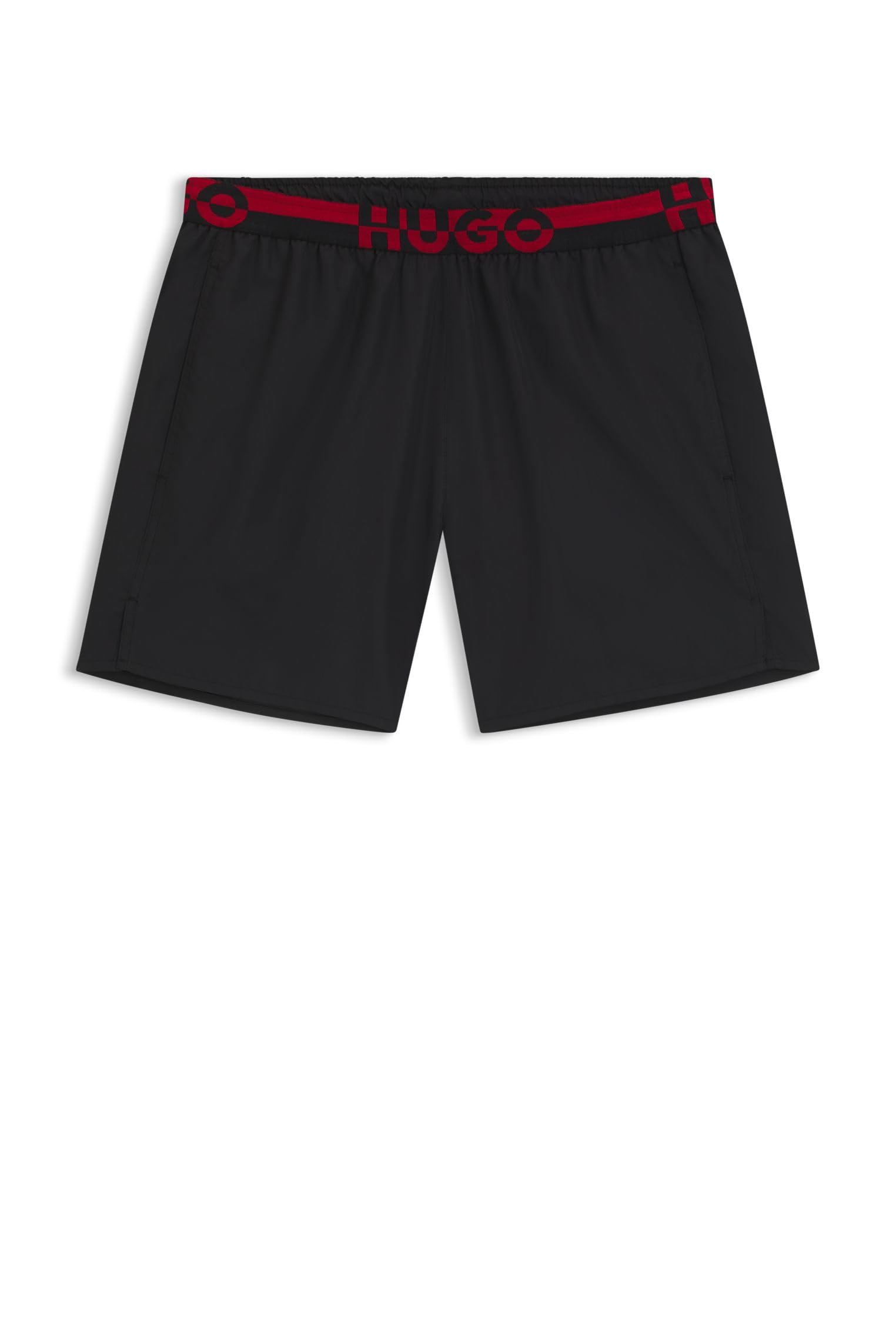 HUGO Herren TAPI Badeshorts mit Split-Logo am Bund