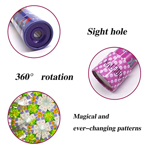 Juuxncgv 2 Pcs Classic Tin Kaleidoscope,Retro Toys,Educational Kaleidoscope Toy With Metal Body For Boys,Girls,Birthday Party Gift,Goodie Bag Stuffers(Pink And Purple) #TOP2