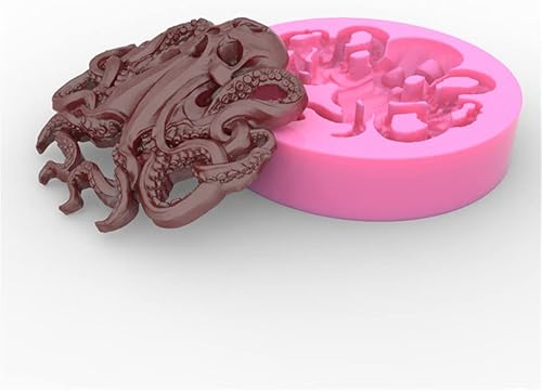Miniatura 4 de Molde de pulpo, molde de cráneo de pulpo, molde de chocolate, molde de cocina, molde para hornear, molde de resina, moldes de decoración de gomitas,